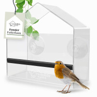 Fenster-Futterhaus Birdy aus Acryl mit Saugnapf-Befestigung