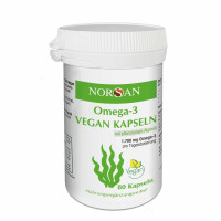 NORSAN Omega-3 Vegan 80 Kapseln -Pflanzliches Omega-3 Algenöl