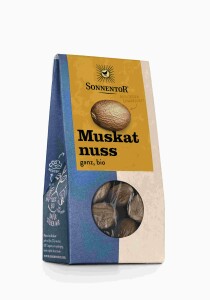 Muskatnuss ganz bio 25 g – Aromatisches...