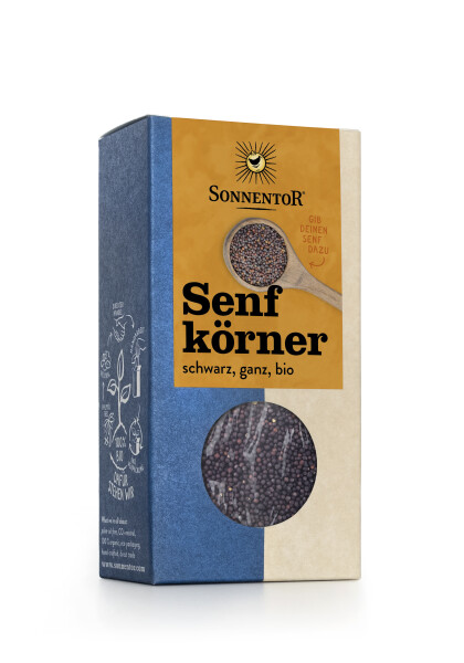 Schwarze Senfkörner bio 120 g – Intensives Aroma für würzige Gerichte