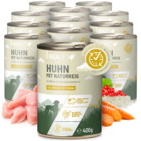 Hundenassfutter - Huhn mit Naturreis an Möhren &...